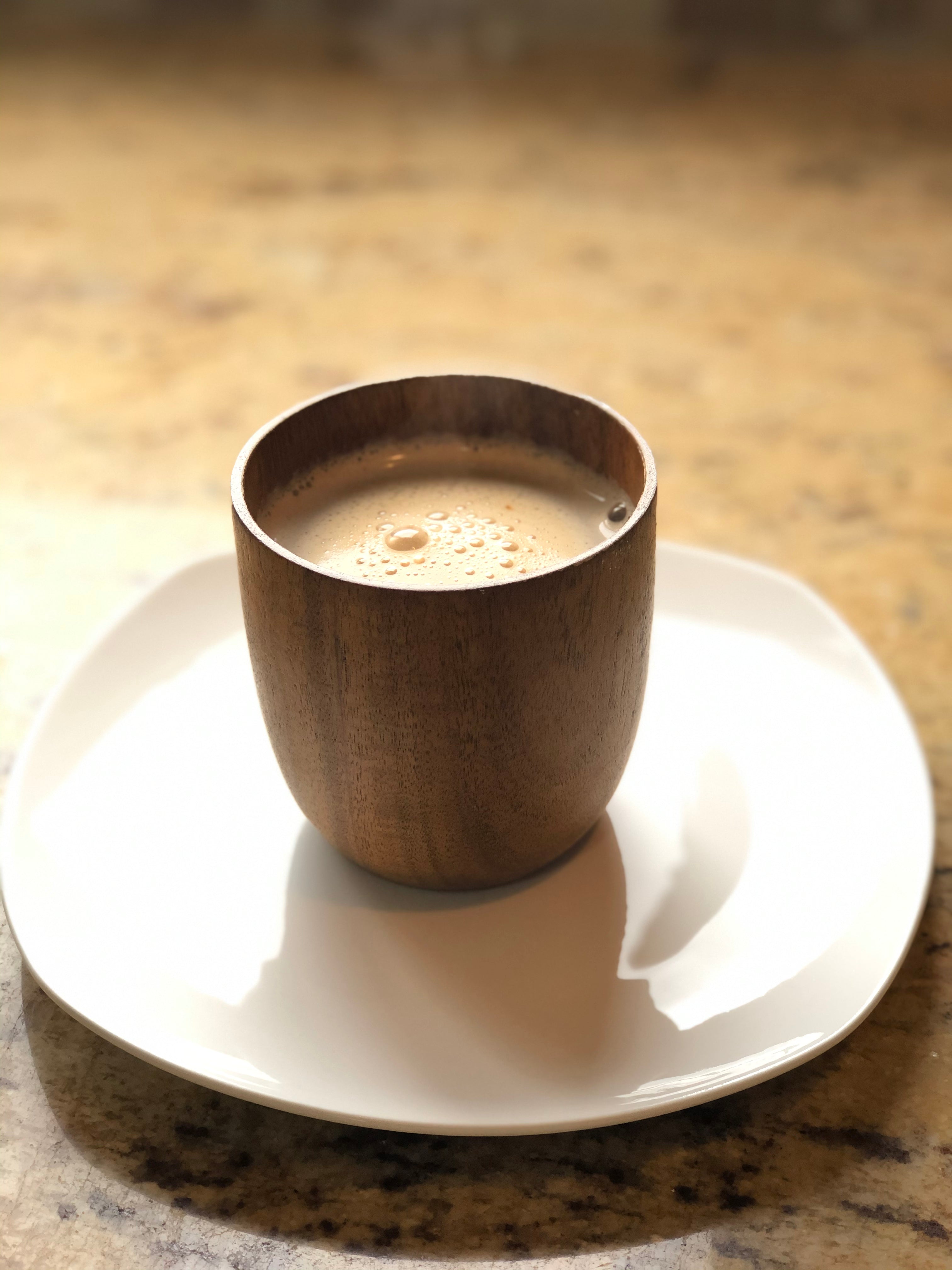 Zavis Green Acacia Wood Glass / Cup Dia 3.38 x H5.20" | 20.3 OZ / 600ml | Dishwasher Safe
