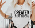 Created With A Purpose - Ephesians 2:10 - Black Ink