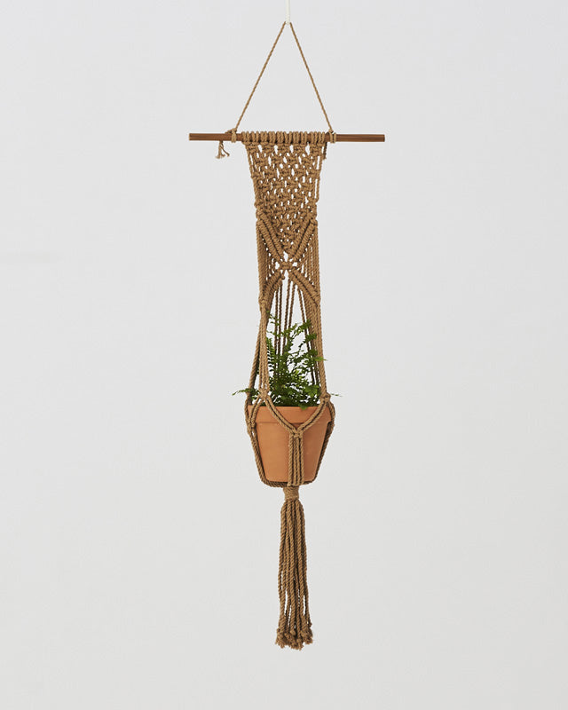 Mombacho Macrame Plant Holder | Khaki