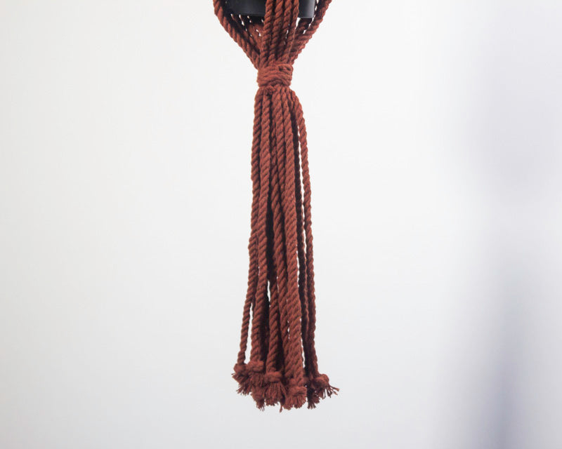 Mombacho Macrame Plant Holder | Tile Red