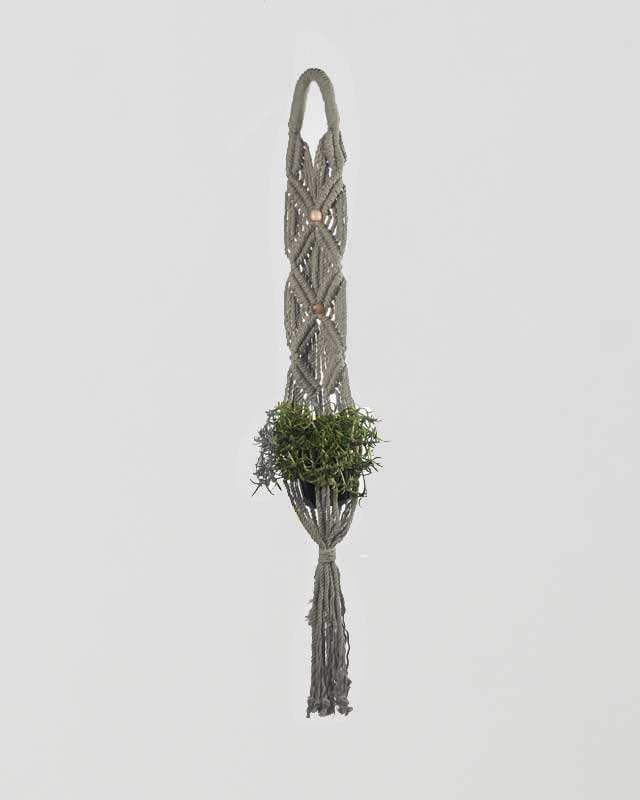 Somoto Macrame Plant Holder | Gray