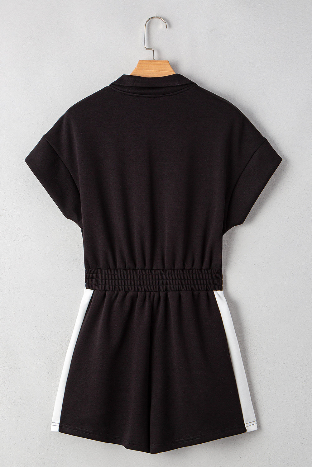 Olivia Patchwork Zip Front Romper