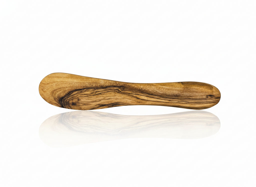Mediterranean Olive Wood Bread & Butter Set. 2-Pcs
