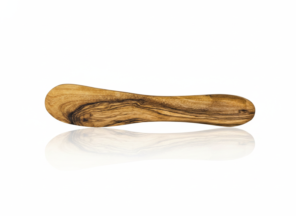 Mediterranean Olive Wood Bread & Butter Set. 2-Pcs